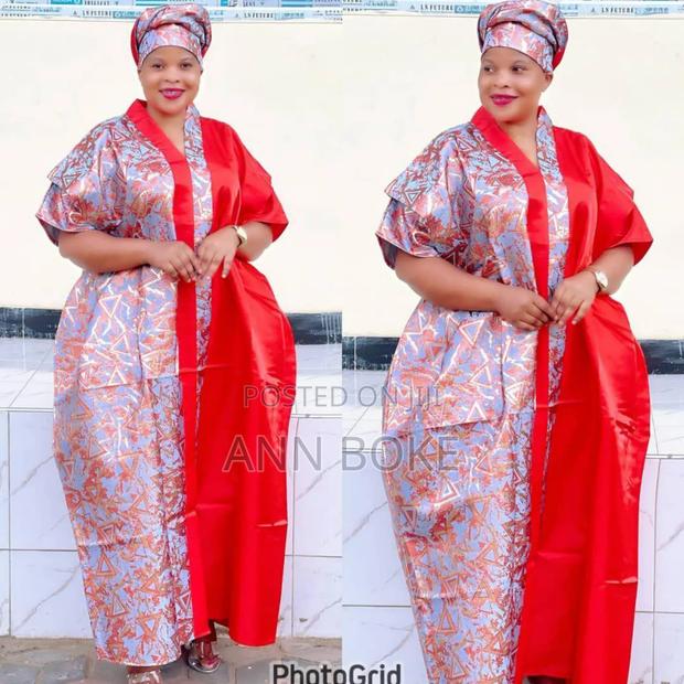 Original Brocade Material Nigerian Bou Bou Free Size - thumbnail 12