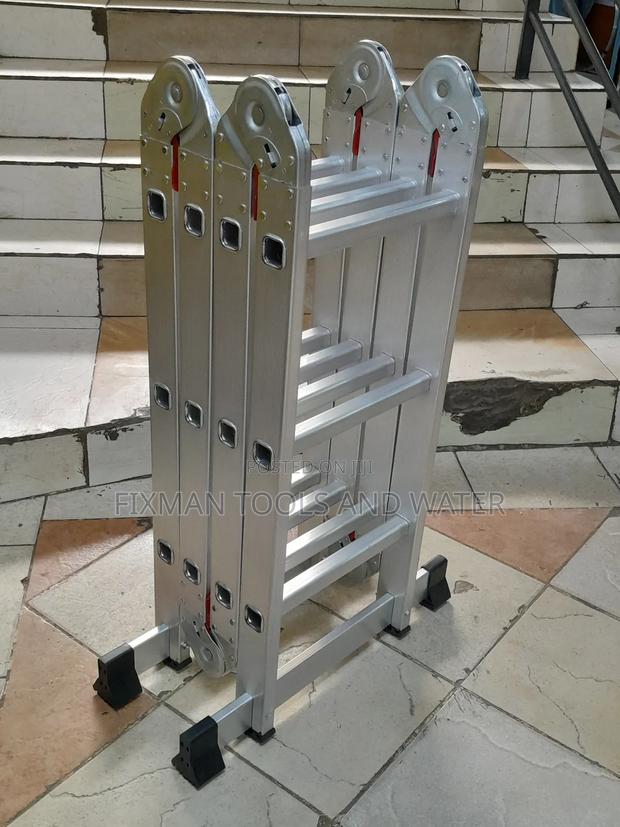 Strong Aluminium Ladder 12 Ft 150 Kg Max Load - thumbnail 2