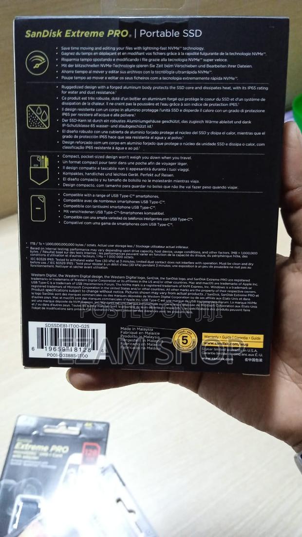 Sandisk Extreme Pro Portable SSD 1tb - thumbnail 2