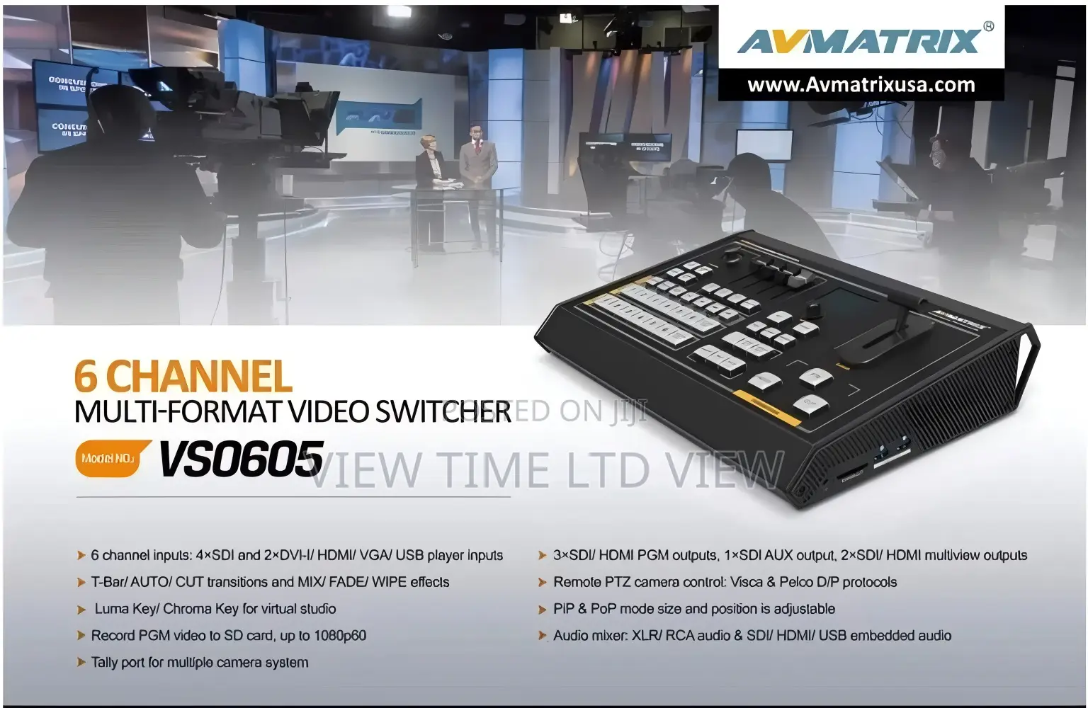 Avmatrix Vs0605 6ch Sdi/Hdmi Multi-Format Video Switcher