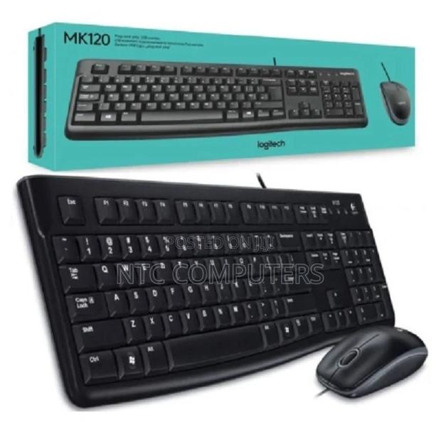 Logitech Usb Wired Keyboard Mouse Combo Mk120