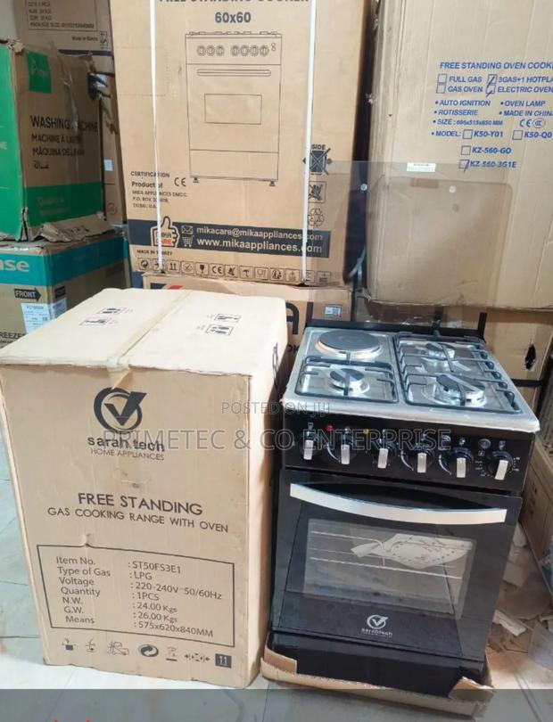 50*55 Sarahtech 3+1 Jet Standing Cooker - main view