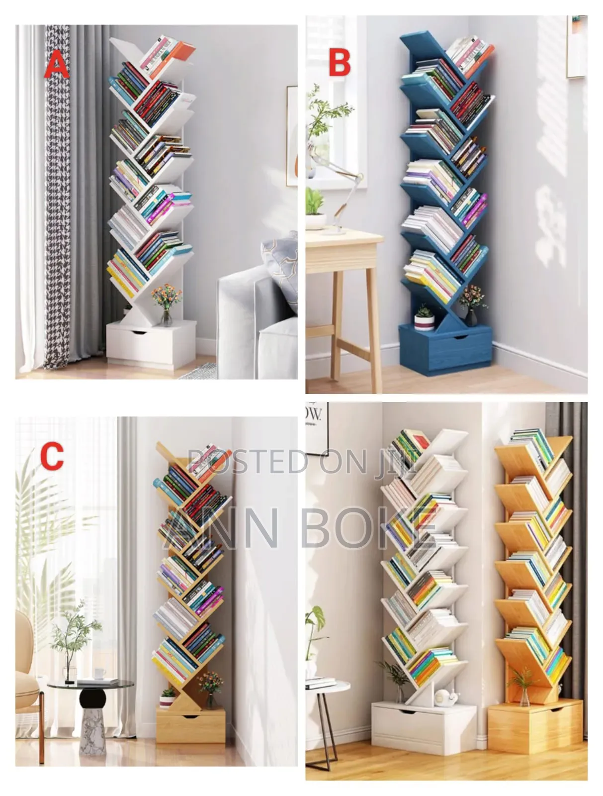 *Tree Bookshelf* 
 
*Color:*
White
Light Brown