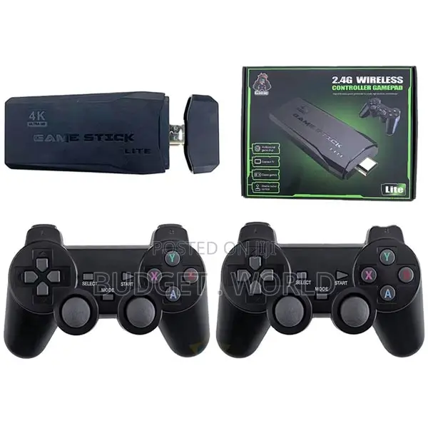 Wireless Dual Game Controller Videogame With 1000 Plus Games