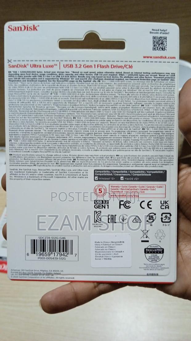 Sandisk Ultra Luxe Usb 3.2 Gen 1 Flash Drive 512 Gb - thumbnail 2