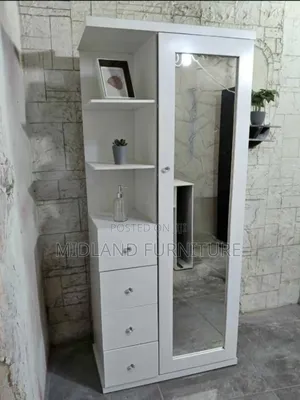 Dressing Mirror Cabinet With Shelves