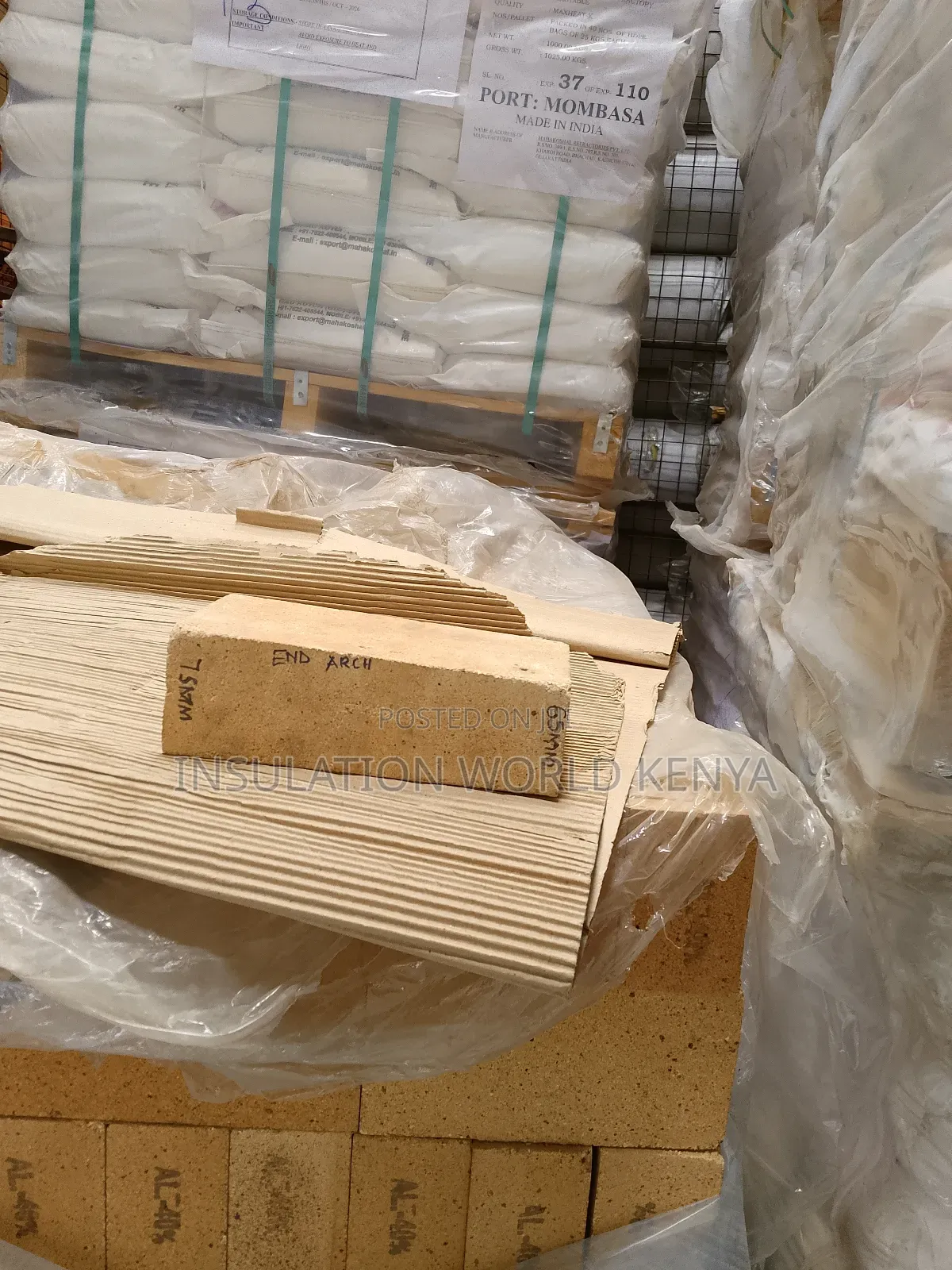 40% Alumina End Arch (Tapered) Firebricks – 230x115 X75/65mm