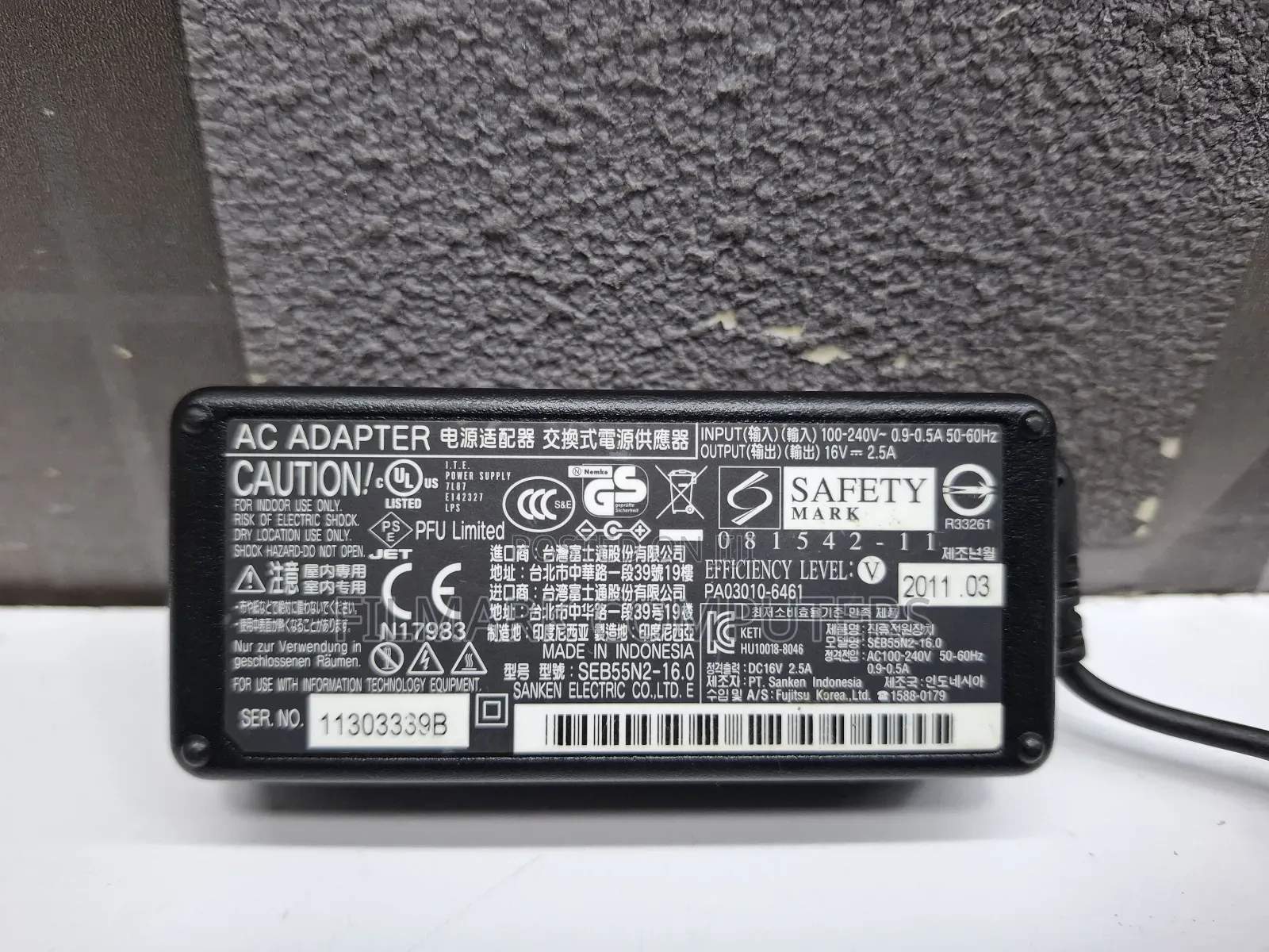 Power Ac Adapter For Fujitsu Ix500 Sv600 S500 S510 S500m