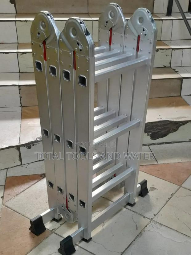 Automatic Locks Aluminium Ladder 12ft 150kg Max Load - main view