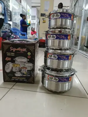 *Signature 4 Pcs Tall Boy Stainless Steel Hotpots