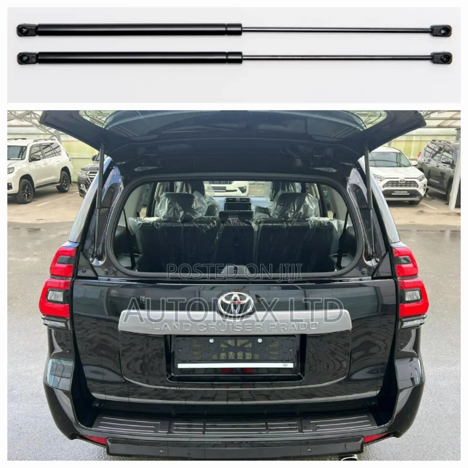 Rear Window Lift Shocks: For Toyota Land Cruiser Prado, J150