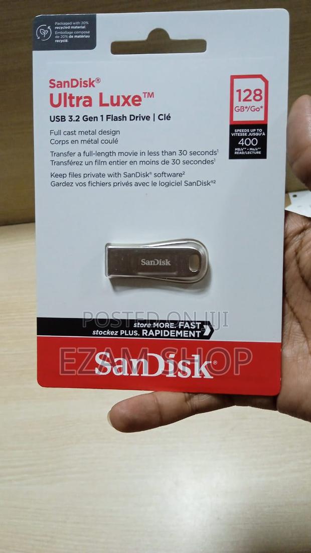 Sandisk Ultra Luxe Usb3.2 Gen 1 Flash Drive| Cle 128gb
