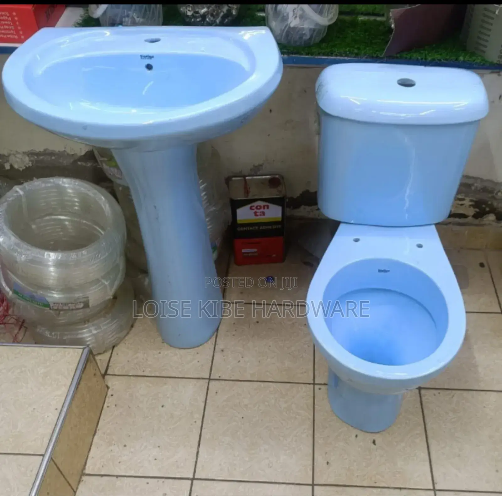 Blue Toilet Full Seat Available