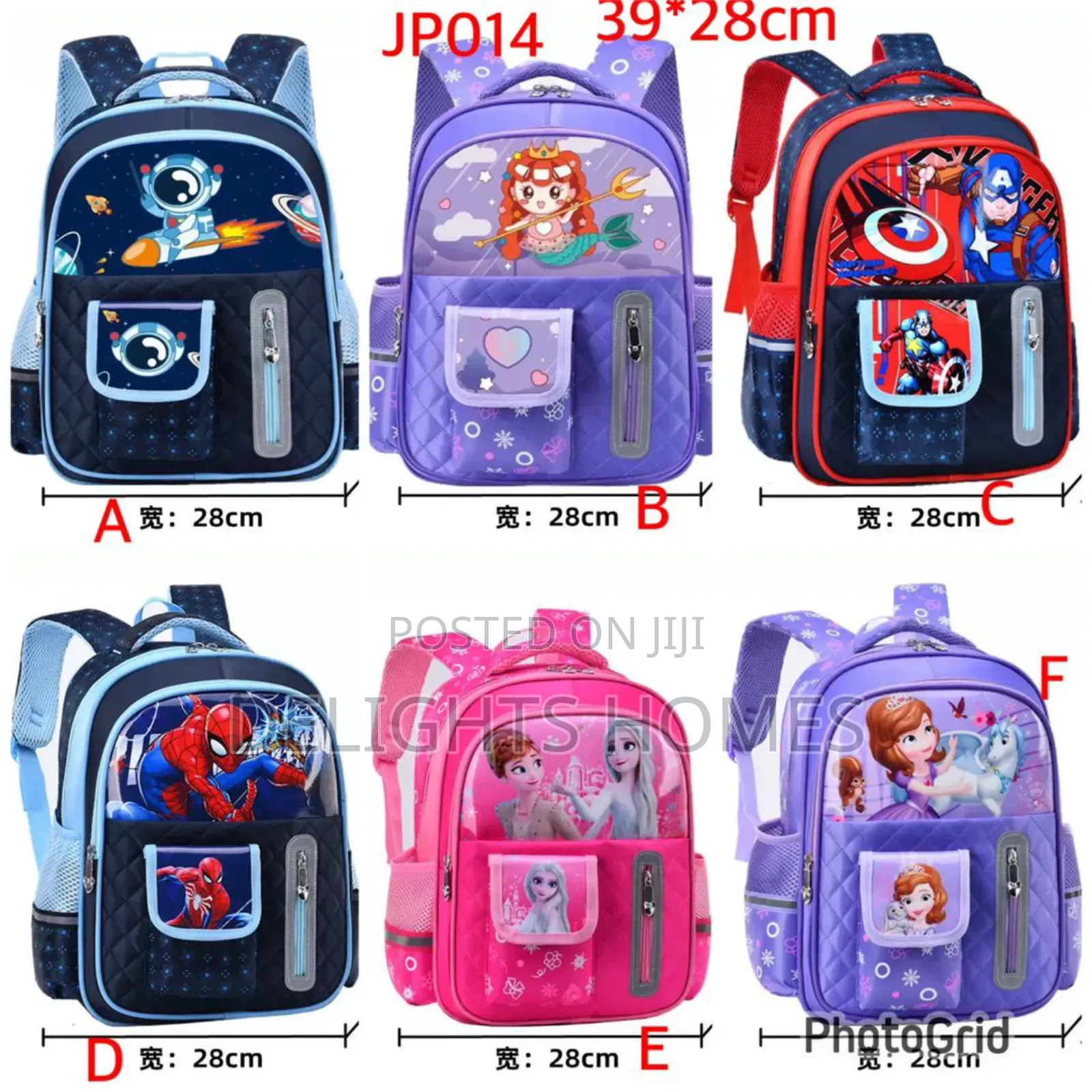 Cartoon Themed School Bags