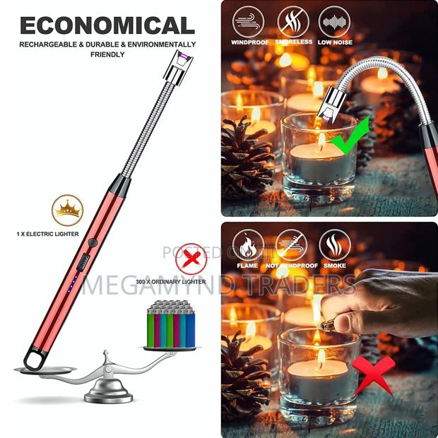 Rechargeable Electric Lighter/Usb Arc BBQ Lighter Wind Proof - thumbnail 2