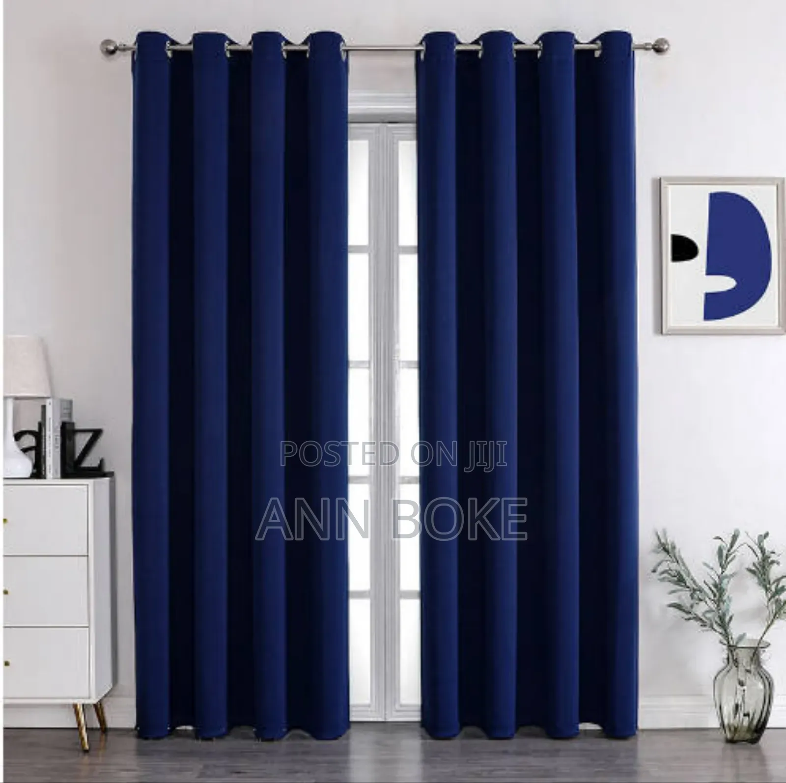  **3 Pc Plain Curtains** 
 Curtains 1.5 M Each*