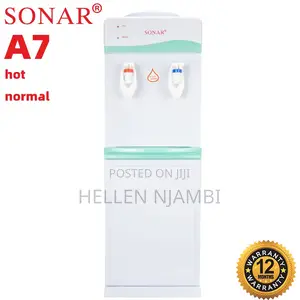 White Sonar A7 Hot and Normal Free Standing Water Dispenser