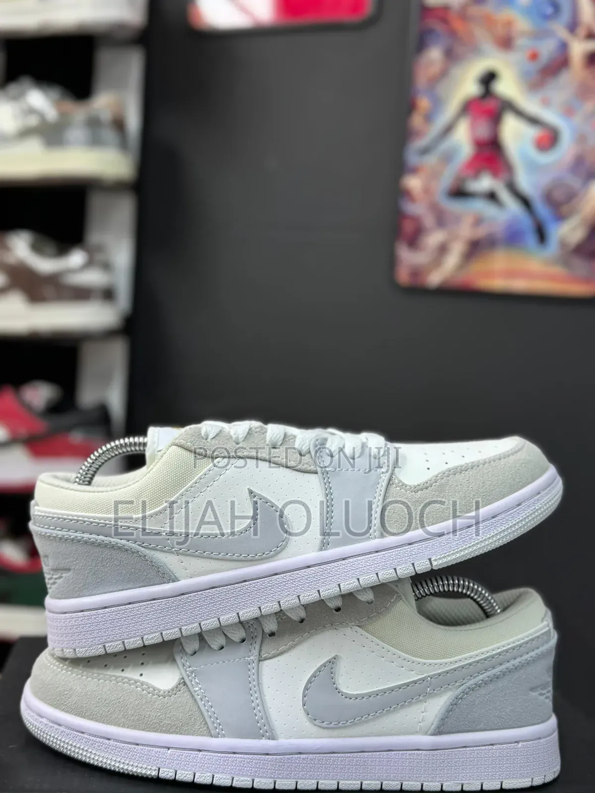 Quality Grey Jordan 1 Low Cut Shoe