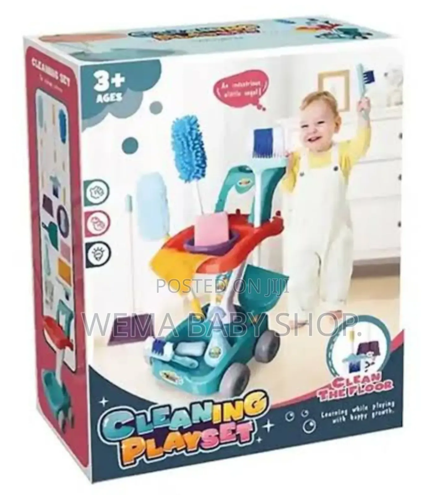 Kids Cleaning Cart Pretend Toys