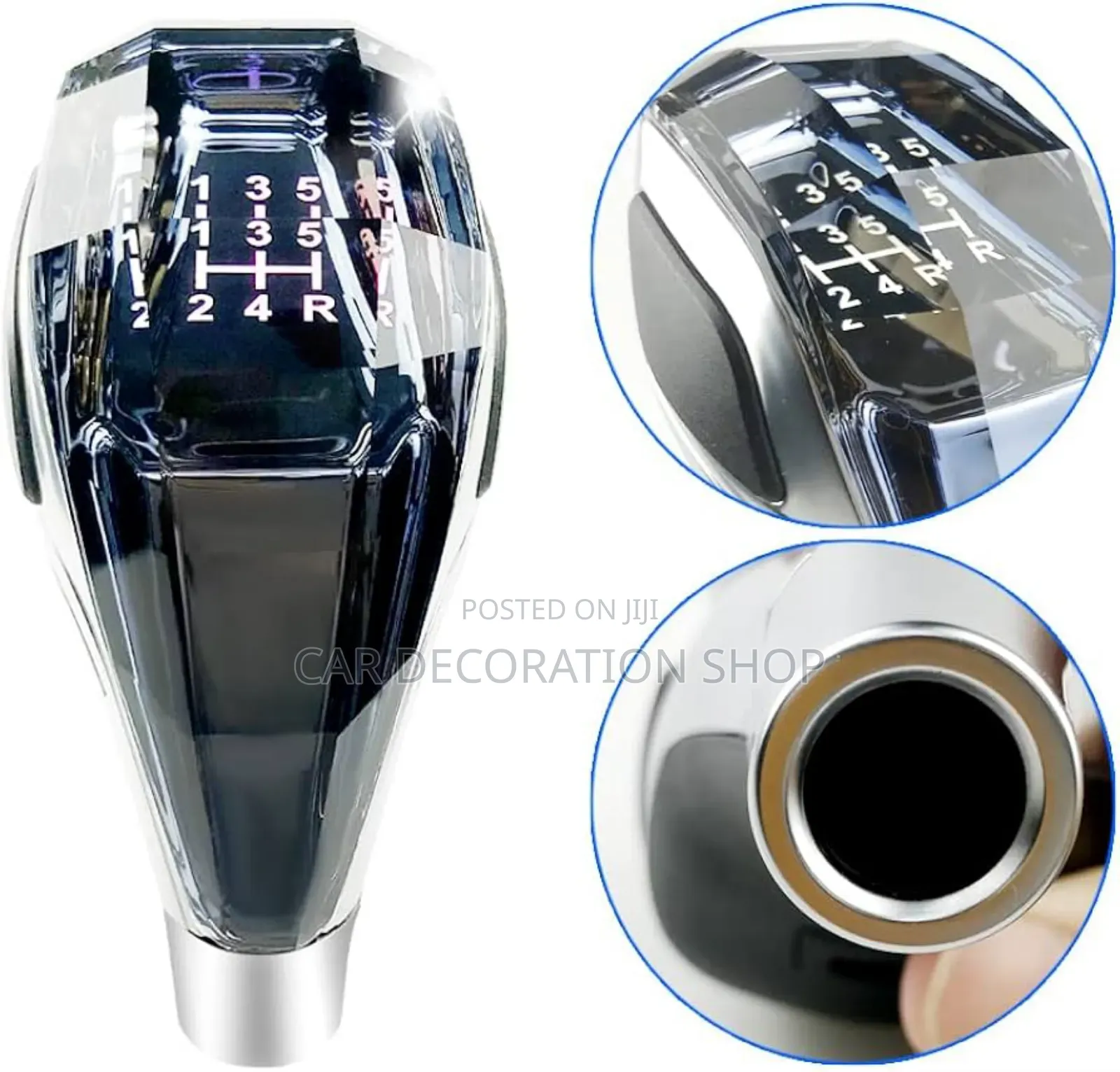 Universal Led Crystal Handle Manual Gear Shift Knob 5speed