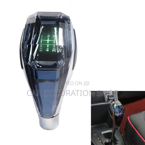 5speed Crystal Glass Manual Transmission Gear Shift Knob Led
