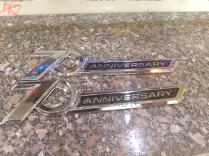 70th Anniversary Side. Emblem Logo For Land Cruisers