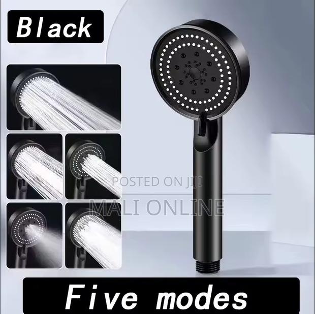 Turbo Black 5-function High-pressure Handheld Shower - main view