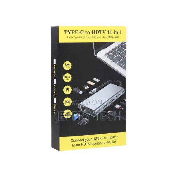 11 in 1 Usb-C / Type-C to Usb Docking Station - thumbnail 2
