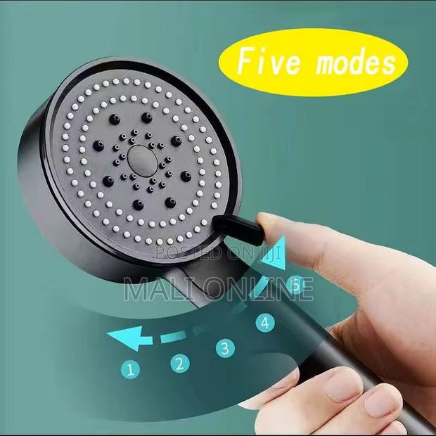 Turbo Black 5-function High-pressure Handheld Shower - thumbnail 2
