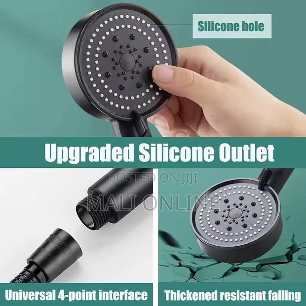 Turbo Black 5-function High-pressure Handheld Shower - thumbnail 3