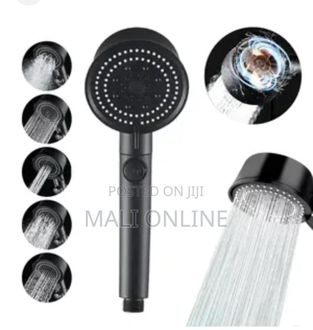 Turbo Black 5-function High-pressure Handheld Shower - thumbnail 8