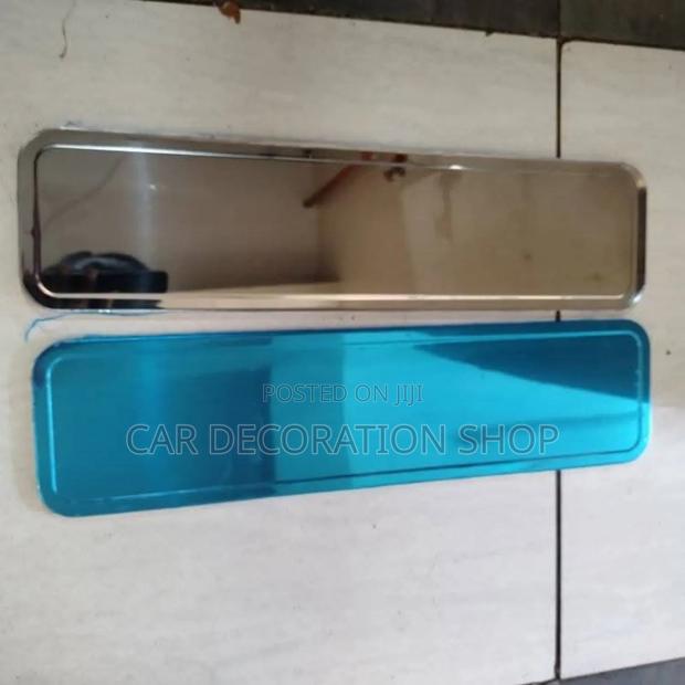 2pcs Metallic Number Plates Frame