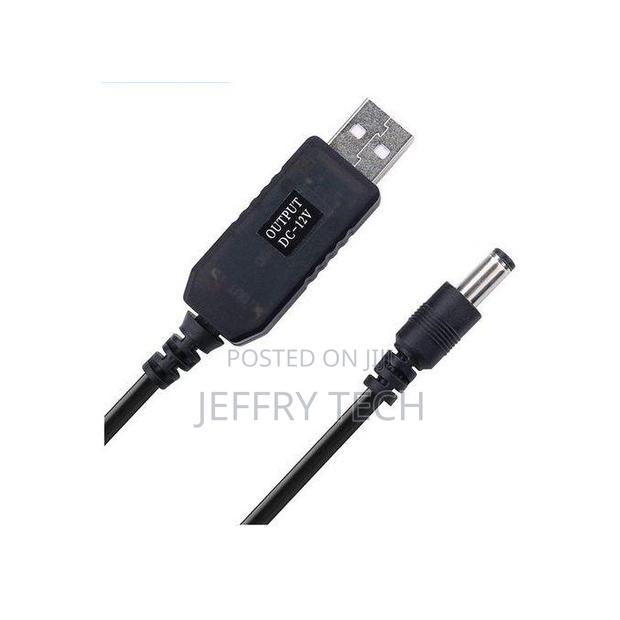 Dc 5v to 12v Usb Cable Boost Stepup Cord for Wifi Router Mod