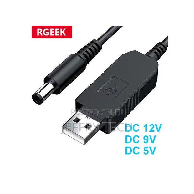 Dc 5v to 12v Usb Cable Boost Stepup Cord for Wifi Router Mod - thumbnail 2