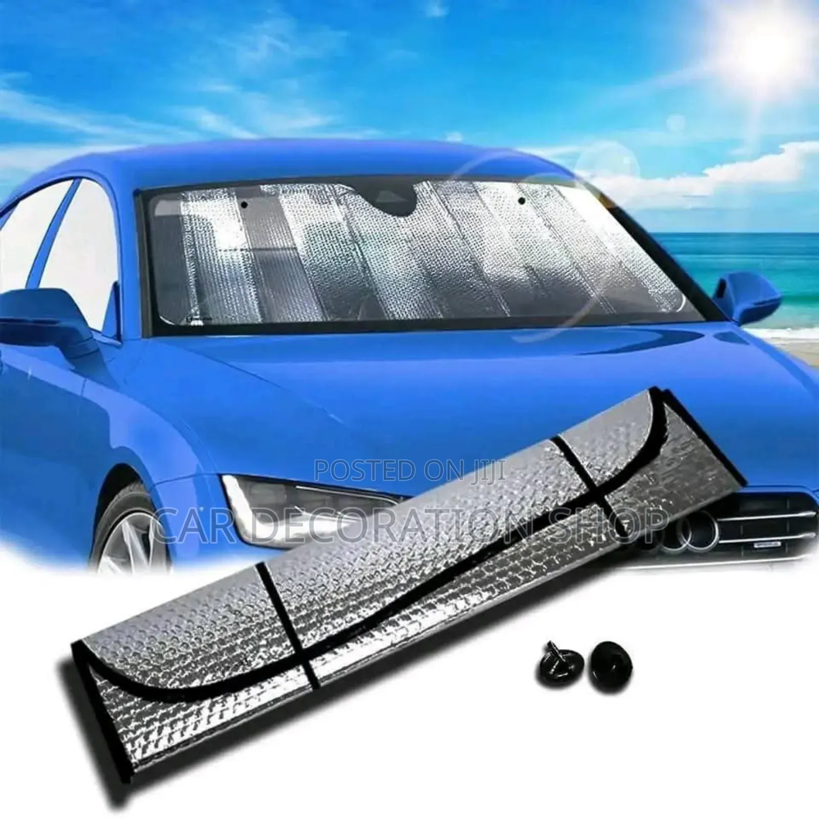 Shiny Sunshade Cover Fits All Car Models