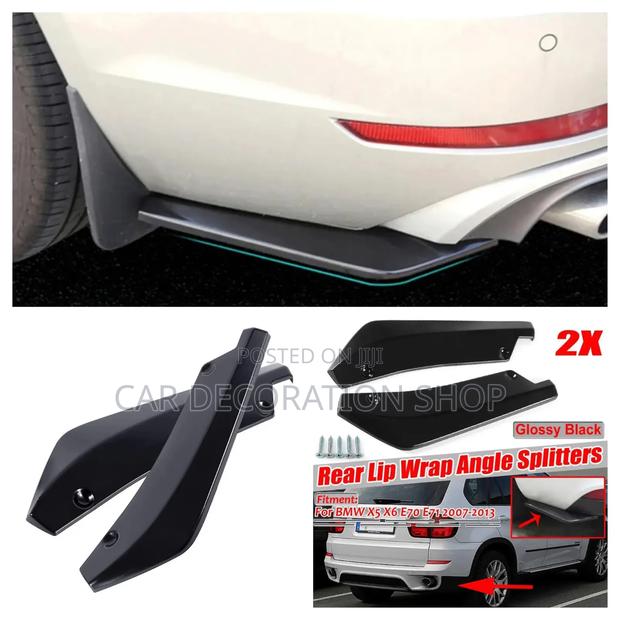 Plastic Side Lip in Gloss Black or Carbon Design - main view