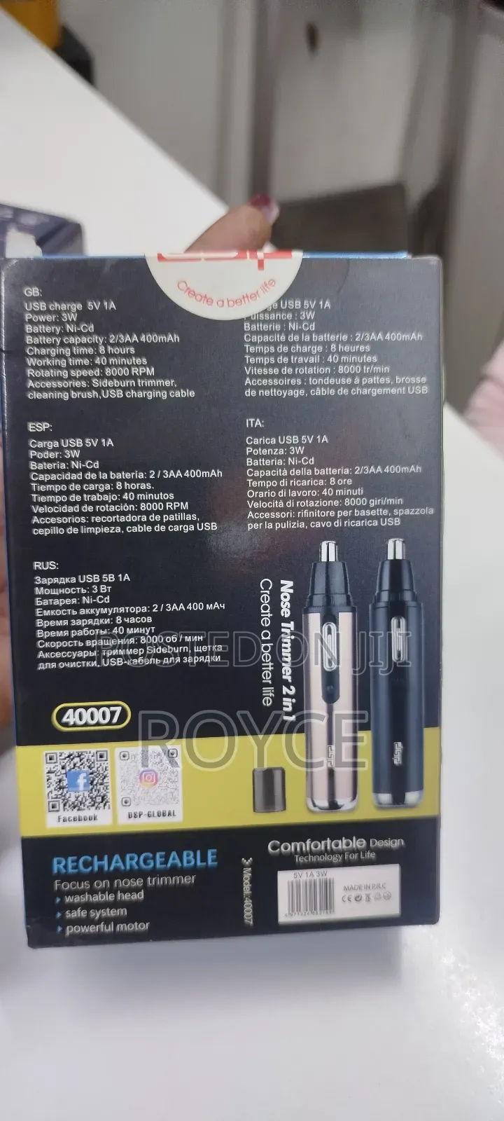 Nose Trimmer 2 in 1