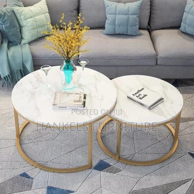 Circular Marble Coffee Table - main view