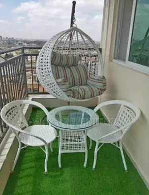 2-Seater Rattan Balcony Set