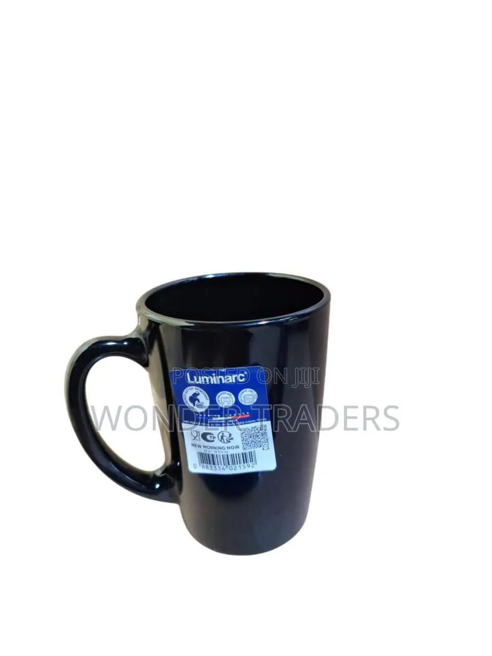 *Set of 6 Luminarc New Morning Black Cups