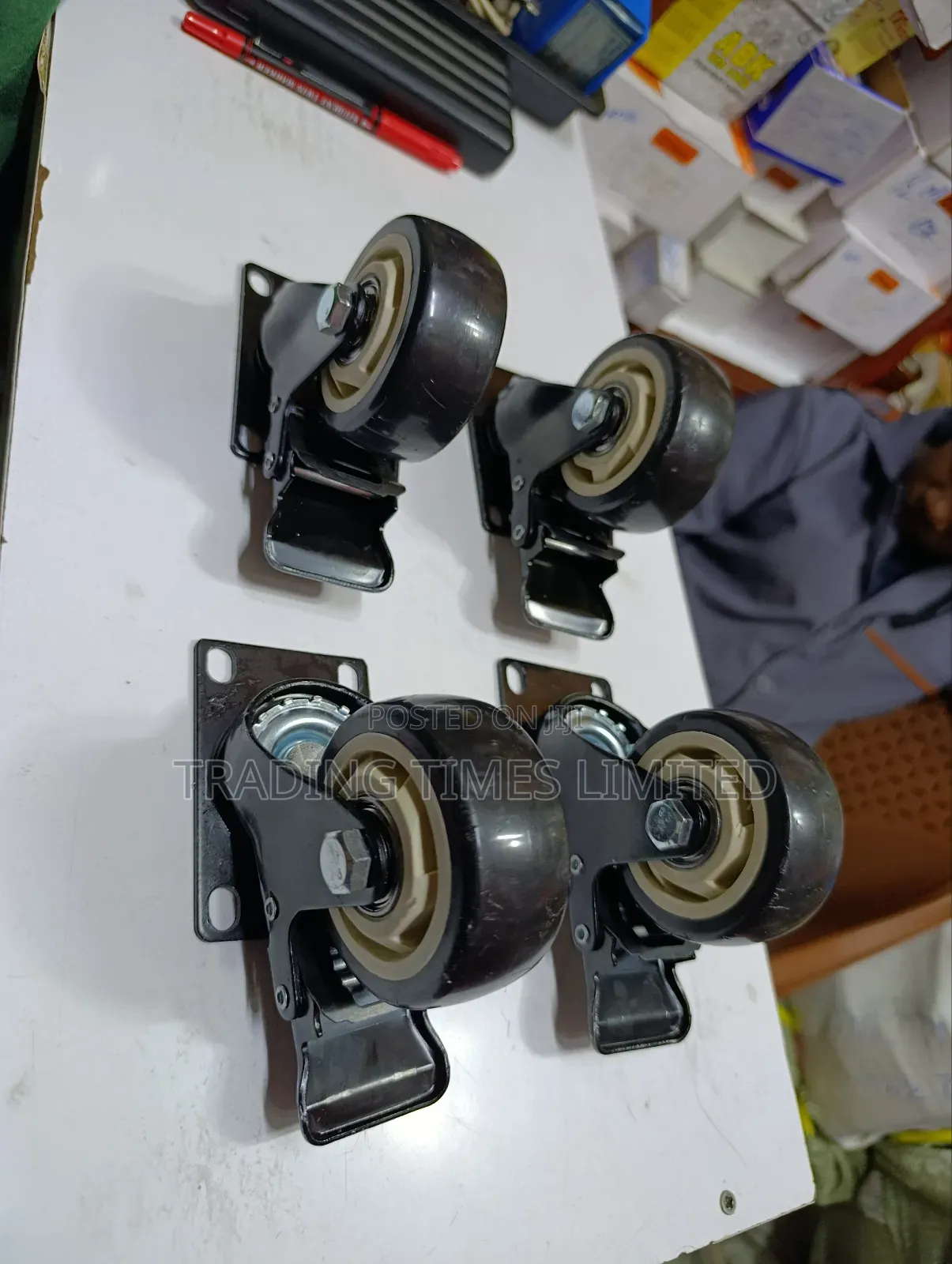 2 Inch Heavy Duty B/W Castor Wheels With Brake