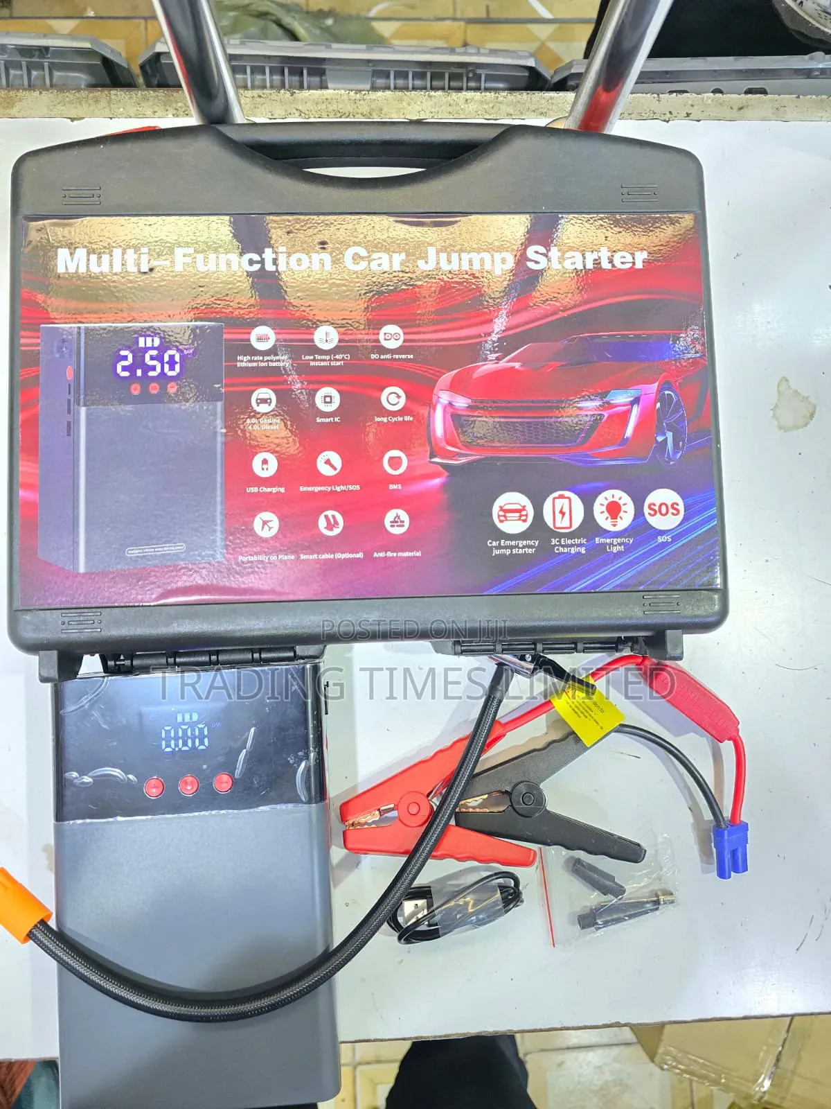 80,000car Jump Starter With Tyre Inflator