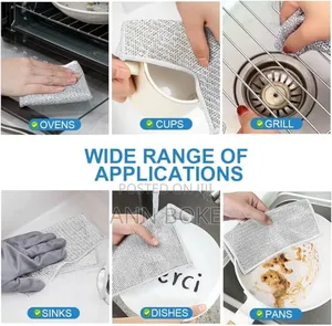 10pc Pack Silver Rag Double Sided Cleaning Pads