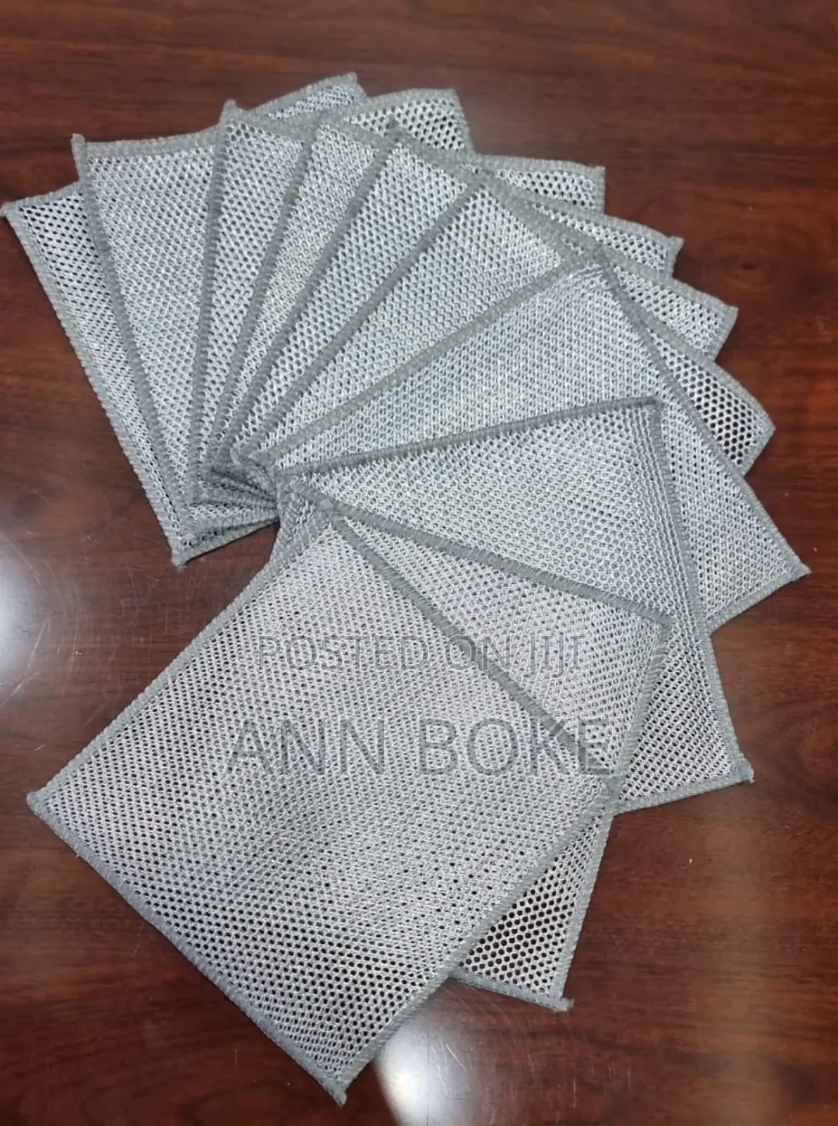 10pc Pack Silver Rag Double Sided Cleaning Pads