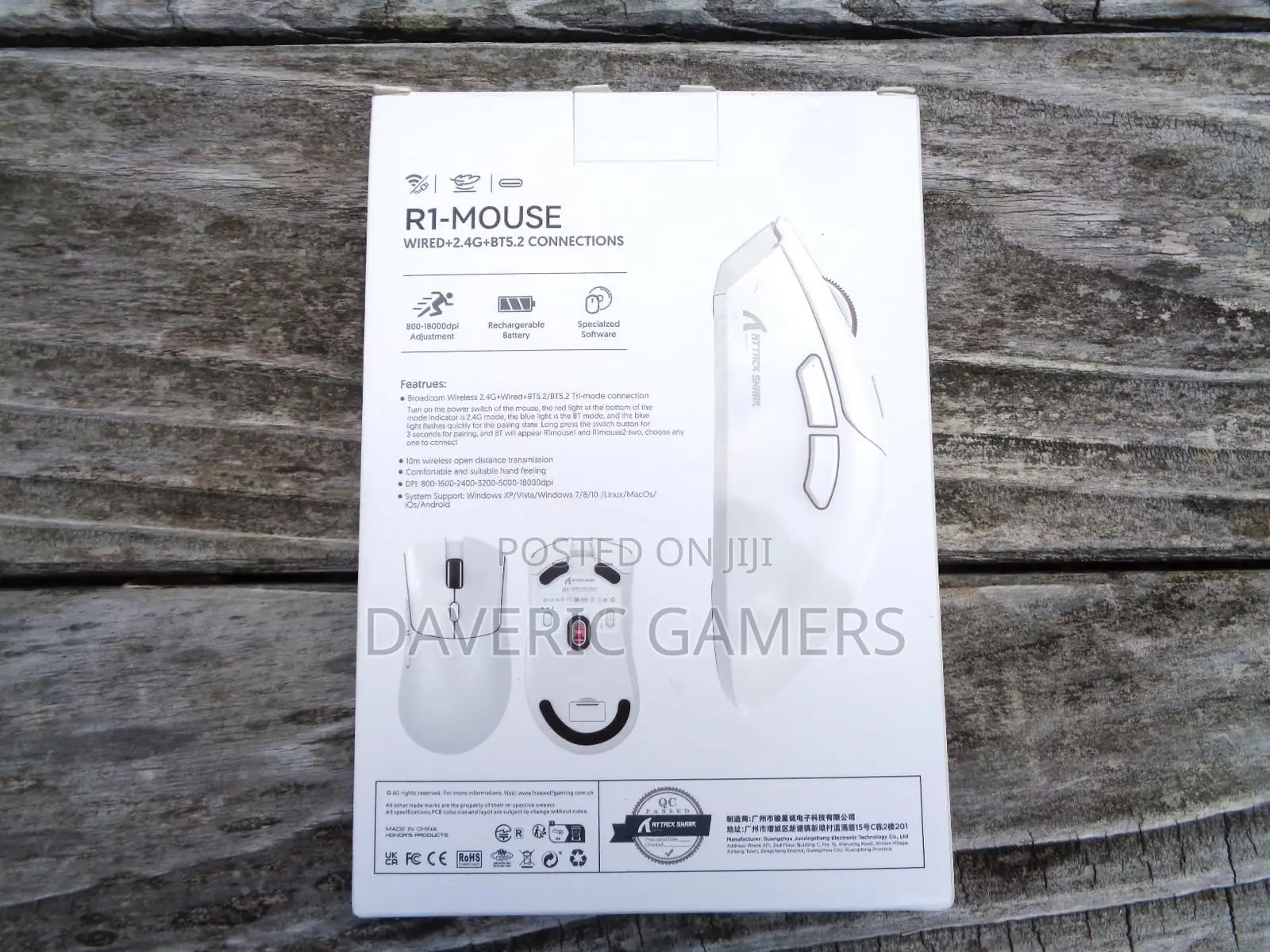 Attack Shark R1 Wireless Mouse Tri-mode