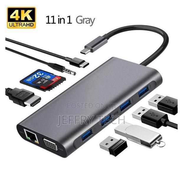 Usb 3.1 Type-C Hub to Hdmi Adapter Rj45 Thunderbolt 3 Usb - main view