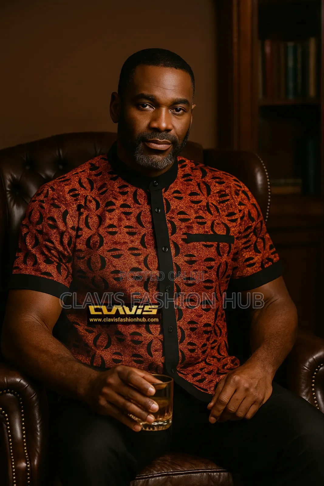 Full Kitenge Shirt In Different Sizes Available