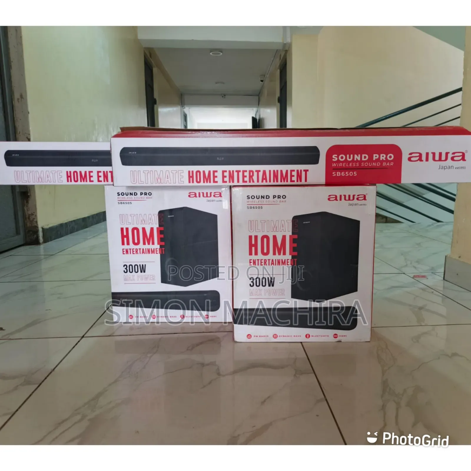 Aiwa 4.1ch 300w, Powerful Bass Soundbar