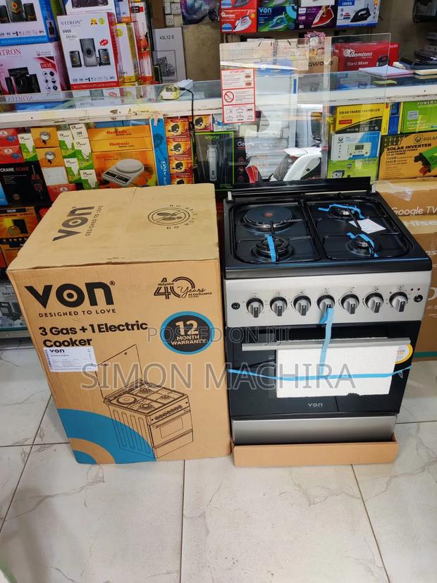 Von Cooker 3 Gas + 1 Electric - Vcf553141nfs Rapid Hot Plate