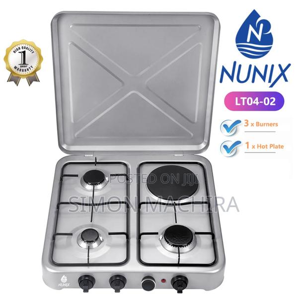 4 Burner Nunix Table Top Cooker 3g + 1e - main view